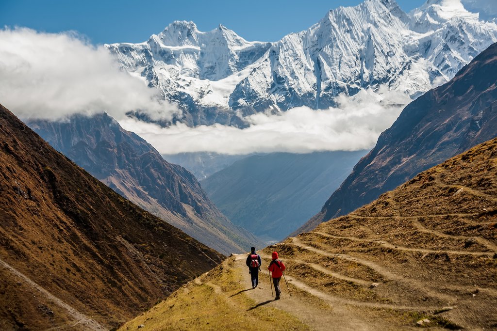 An image of the mountains in Nepal